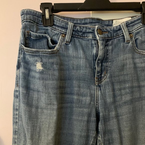 Cosmic Blue Love "Adrianne" Distressed Boyfriend Jeans, Size 31, True-to-Size - Picture 4 of 10